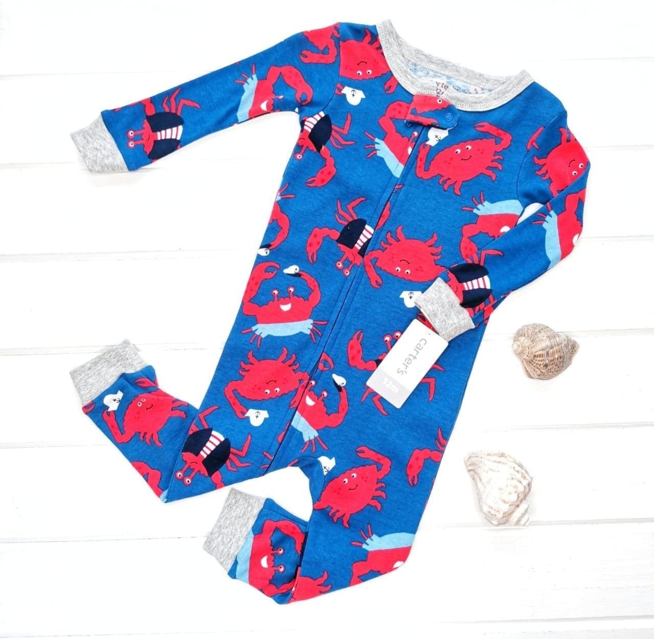 

Человечек хлопковый Carter's для мальчика на рост 72-78 см (12м) 5123 (12)