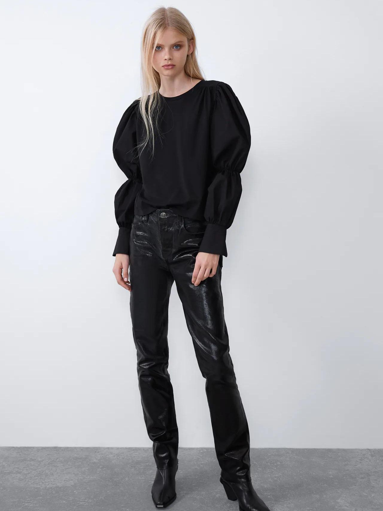 

Блузка Zara 0264/934/800-AAAD S Черная