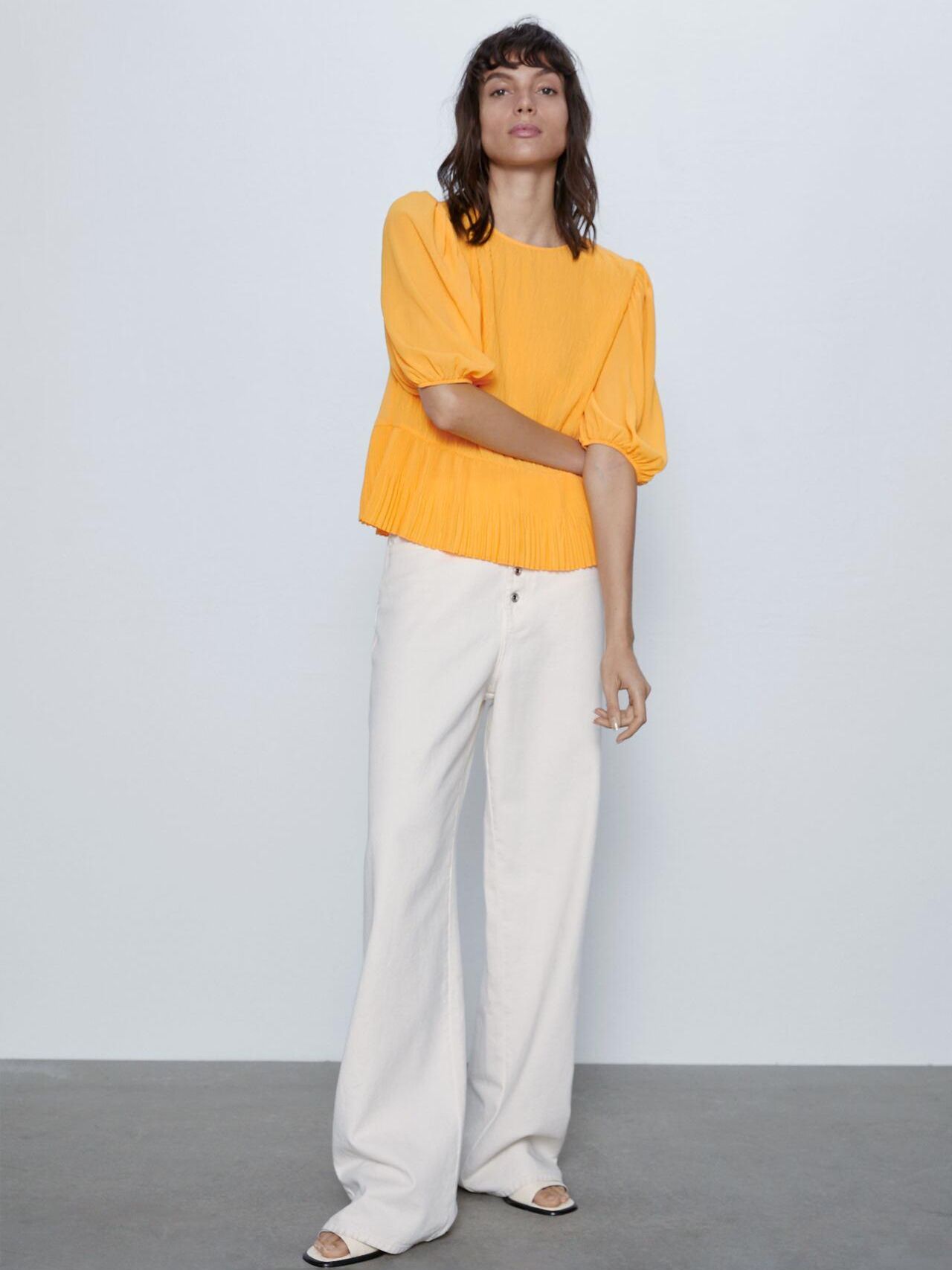 

Блузка Zara 1971/029/615-ACUU L Желтая