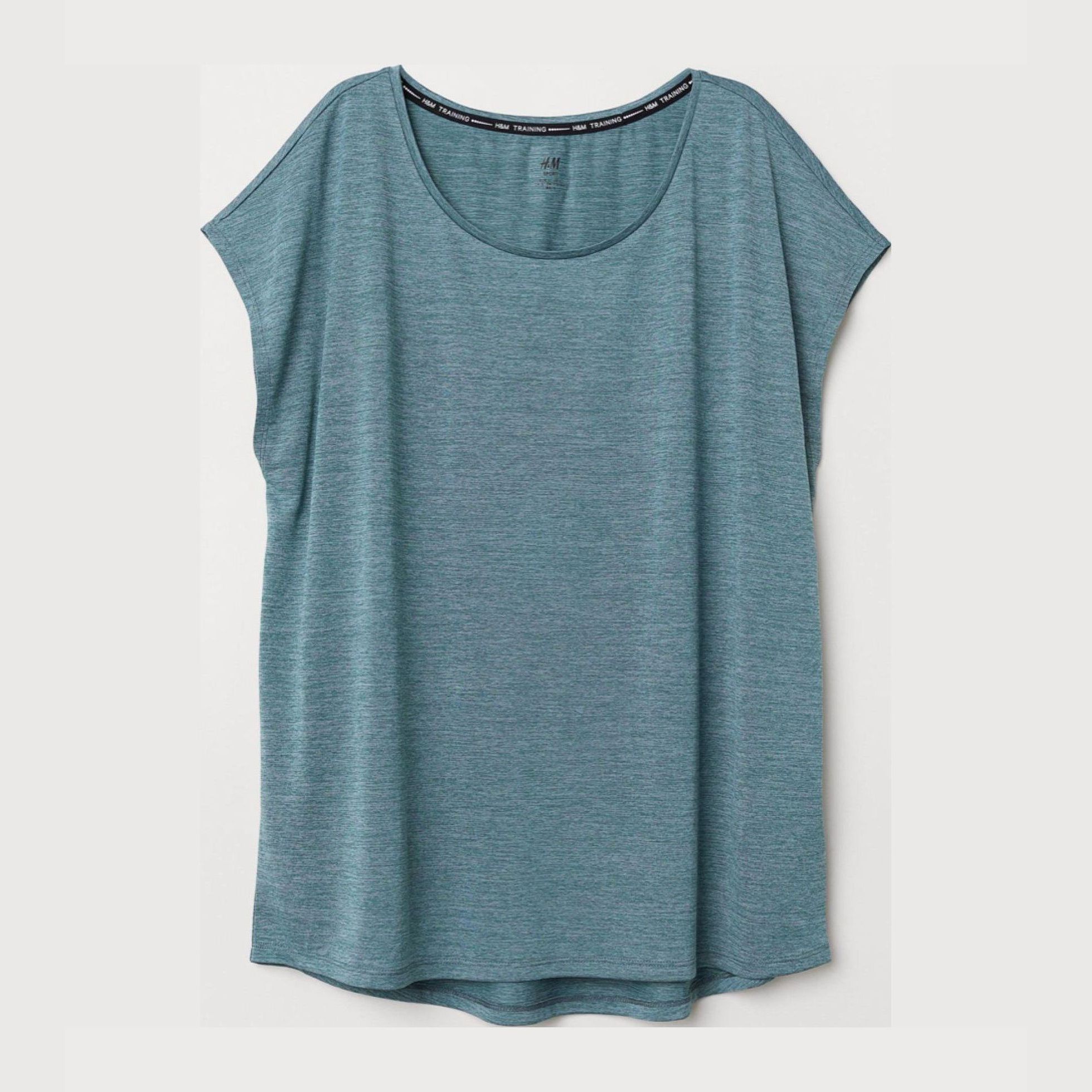 

Футболка H&M 5731529-ABHQ 2XL Бирюзовая с белым