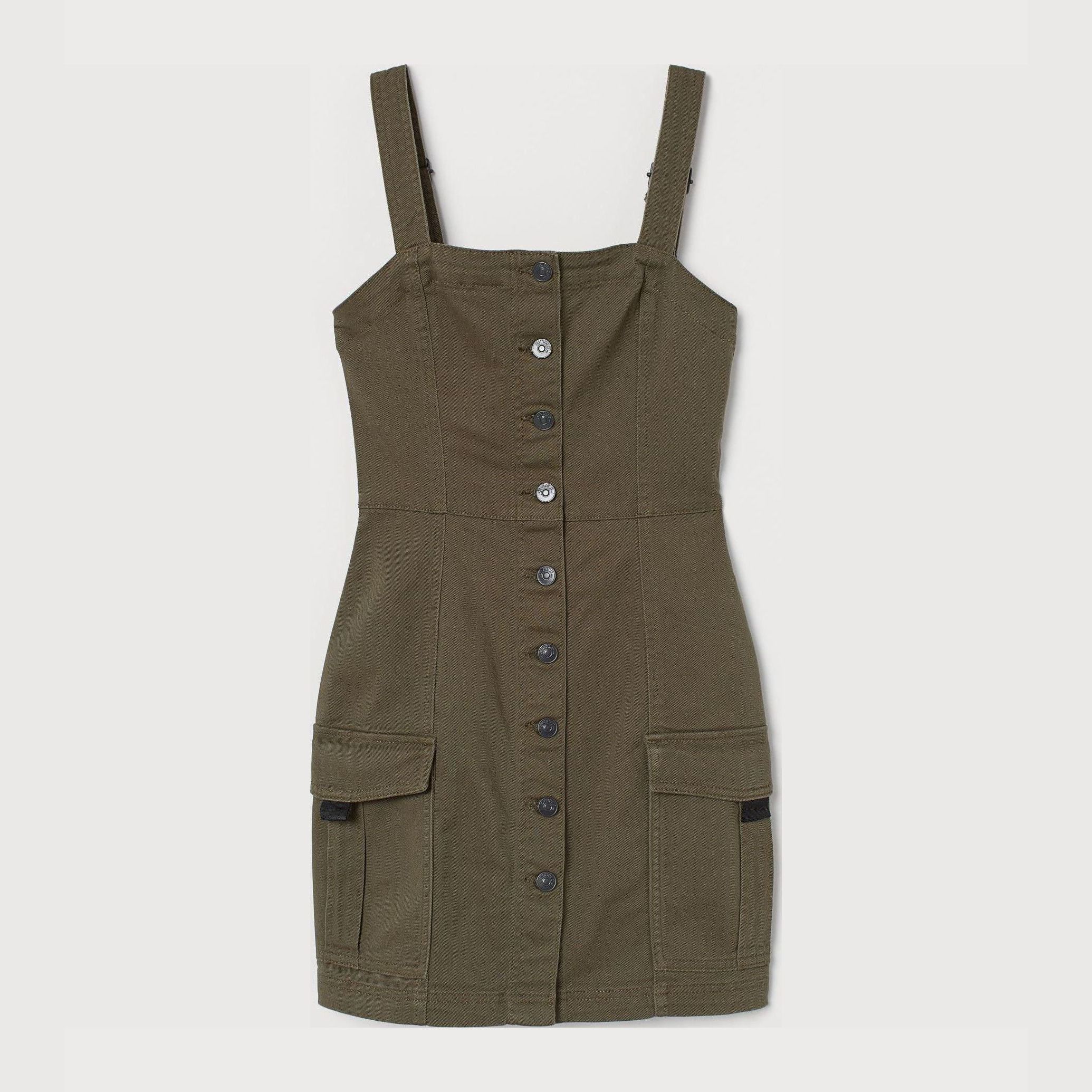 

Сарафан джинсовый H&M 7970791-ABTE 32 Болотный