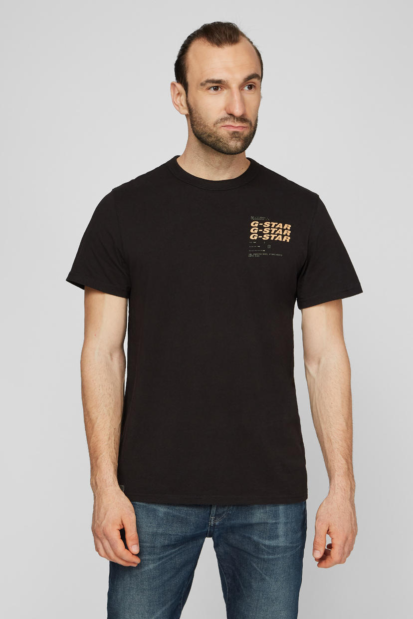 

Мужская черная футболка Big back graphic G-Star RAW S D20481,336
