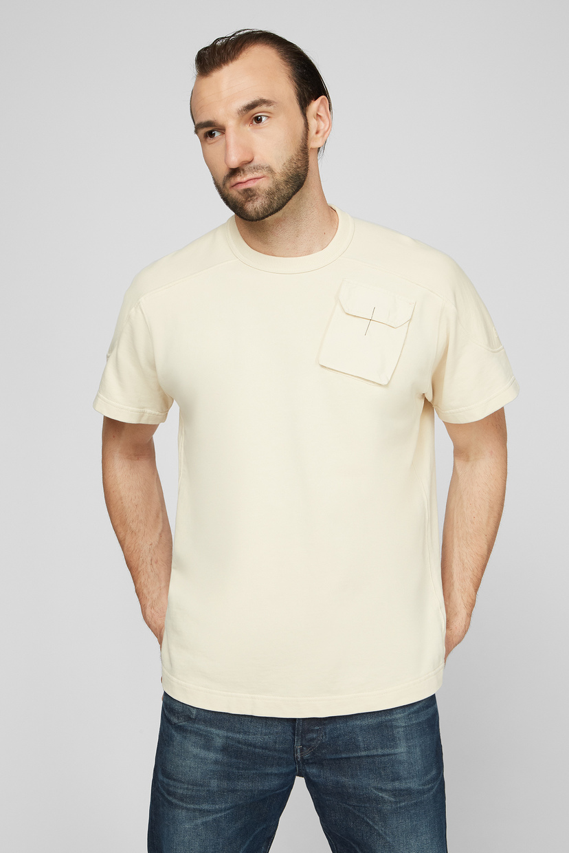 

Мужская бежевая футболка Summer army G-Star RAW L D19835,B782