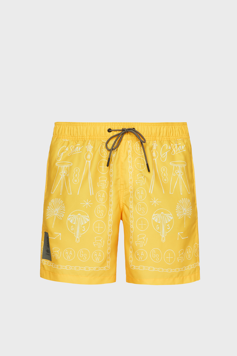 

Мужские желтые плавательные шорты Dirik Fungus Swimshorts G-Star RAW M D19974,C331