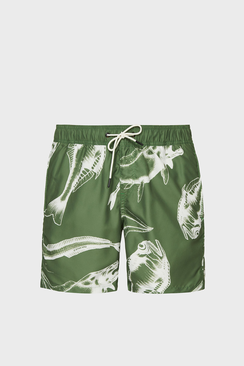 

Мужские зеленые плавательные шорты Dirik Piranha Swimshorts G-Star RAW L D19971,C331