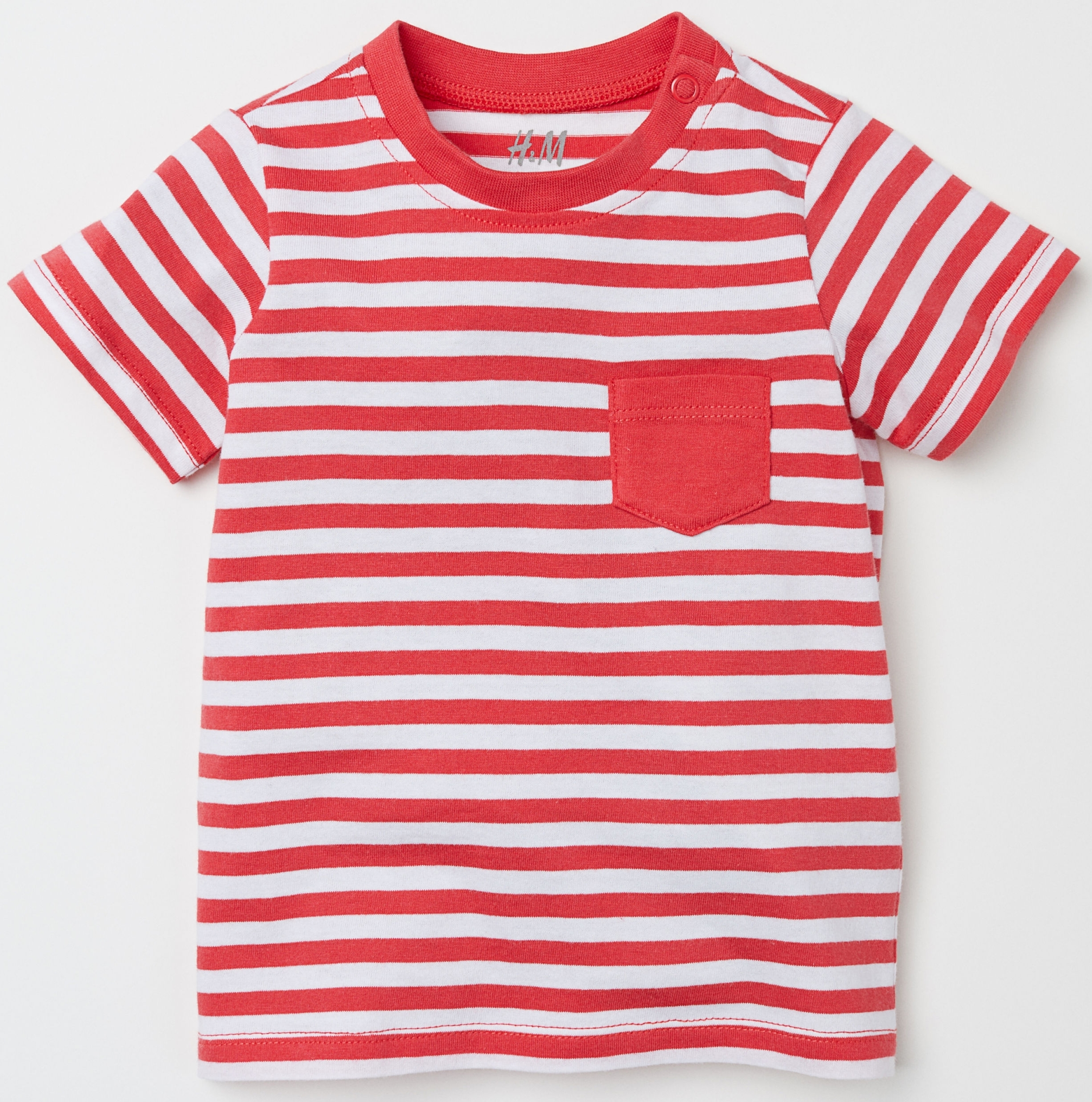 

Футболка H&M 4872757 62 см Белая с красным