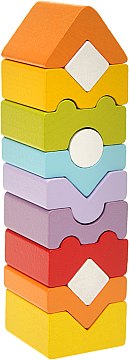 

Деревянная развивающая игрушка «Пирамидка», 12 эл. - Cubika (20-762574)