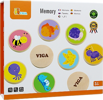 

Игра настольная "Memory-Животные", 32 карточки, 50126 - Viga Toys (20-712442)
