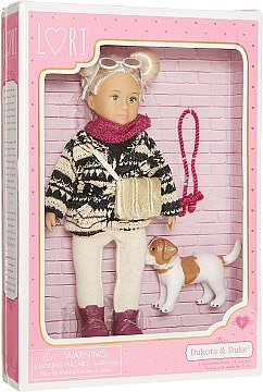 

Кукла с собачкой Джек Рассел, 15 см - Lori Dolls (20-630106)