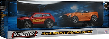 

Игровой набор Classic "Спортивная гоночная команда 4х4", (красная, оранжевая) - Teamsterz HTI (20-815694)