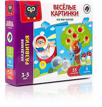 

Настольная магнитная игра "Веселые картинки" (рус) - Vladi Toys (20-672746)