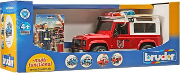 

Игрушечная пожарная машинка "Land Rover Defender", 1:16 - Bruder (20-370259)