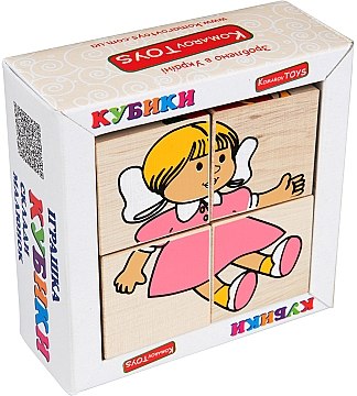 

Кубики. Сложи рисунок "Игрушки" - Komarovtoys (20-143849)