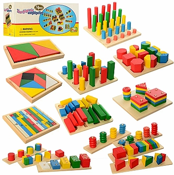 

Деревянная игрушка "Геометрика MD 2404", 14 игр - Shantou (20-983155)