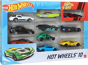 

Набор базовый "10 автомобилей", Corvette 12 - Hot Wheels Mattel (20-999971)