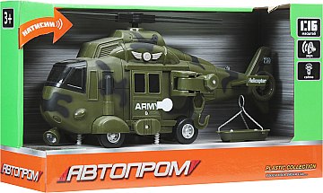 

Вертолет игрушечный "Городские службы" 1:16, зеленый - Автопром (20-654180)