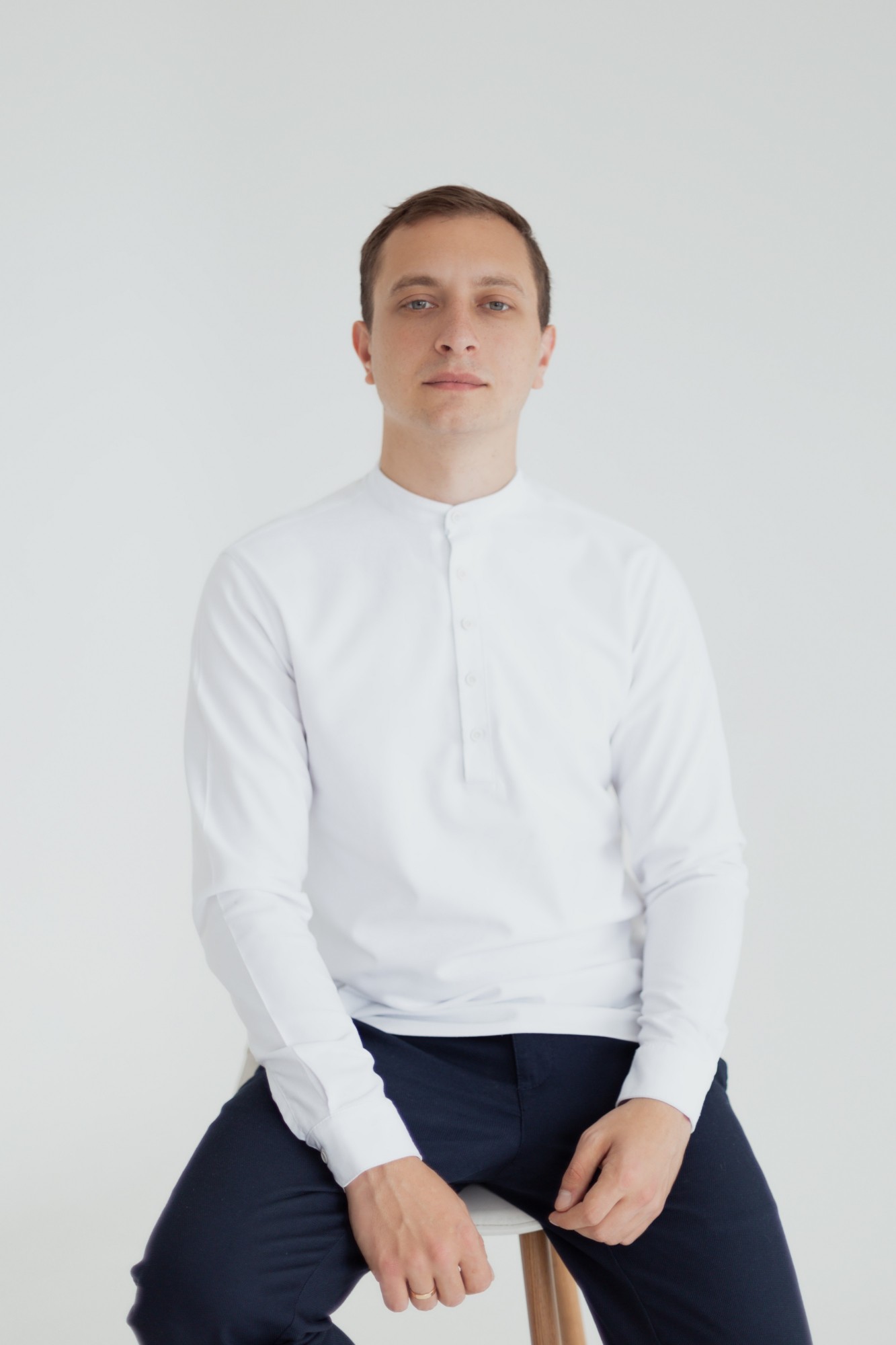 

Рубашка лён URSUS белая regular fit, Рубашка лён URSUS белая regular fit L
