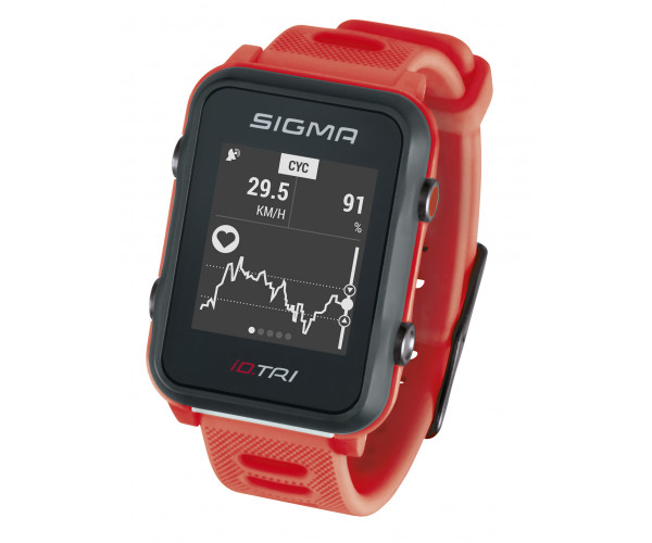 

Пульсометр Sigma Sport iD.TRI Neon Red 24230