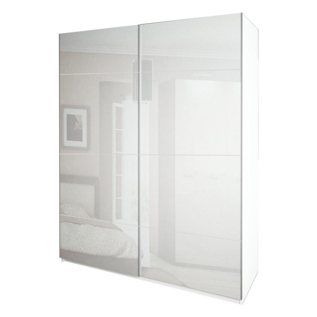 

Шкаф-купе в спальню, в прихожую из ЛДСП Империя 2,0 МР-20-WB MiroMark белый глянец