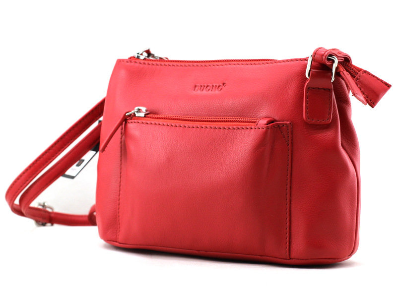 

Женская кожаная сумка cross-body Buono (08-10977 red) красный