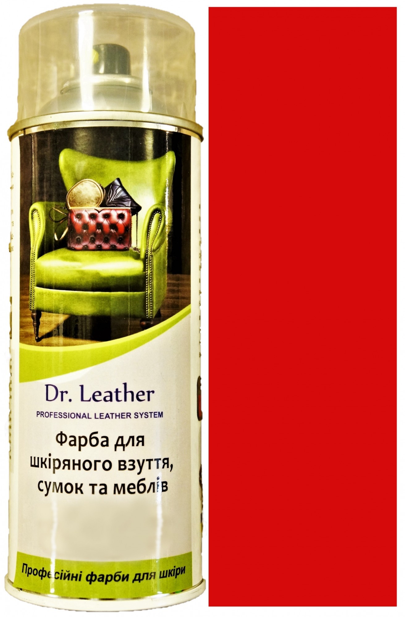 

Краска аэрозольная для кожи DrLeather Touch Up Pigment 384мл Красный F010 0007