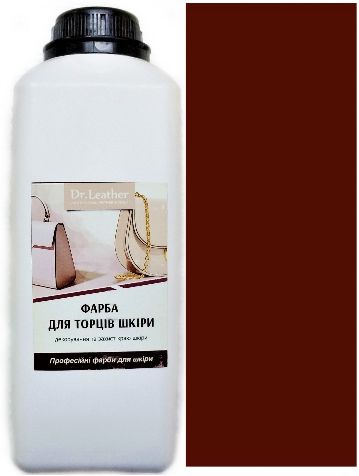 

Краска для уреза кожи DrLeather Touch Up Pigment 1л Красно коричневый