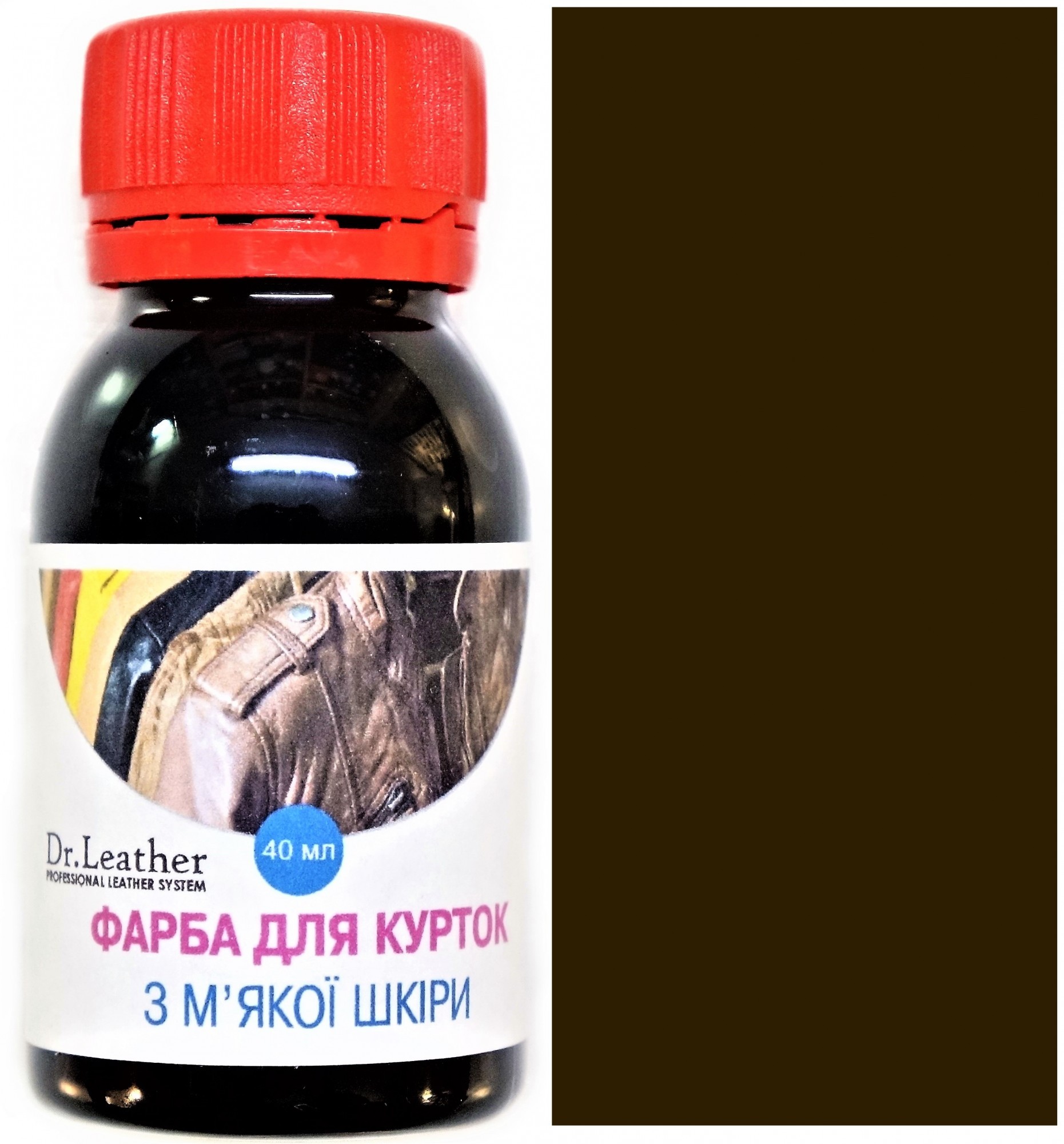 

Фарба для м'якої шкіри DrLeather Touch Up Pigment 40мл Жовто коричневий