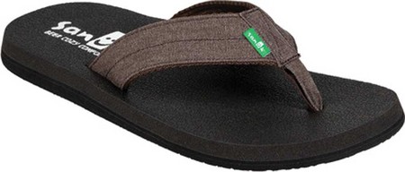 

Мужские вьетнамки, сланцы Sanuk Beer Cozy Coaster TX Thong Sandal Brown Washed Synthetic Leather 42