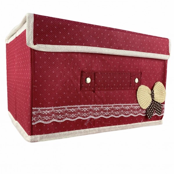 

Ящик для игрушек и прочего ПВХ Бантик 45x30x24см красный (AN000636)
