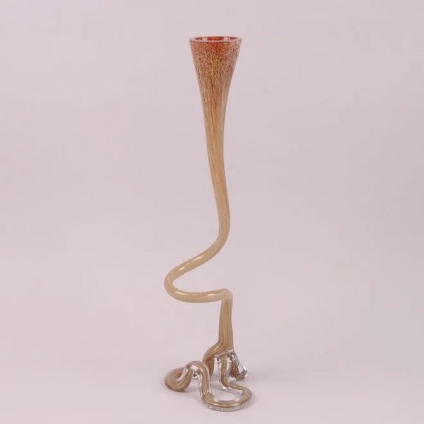 

Ваза стеклянная фигурная Flora коричневая 60 см. 8193