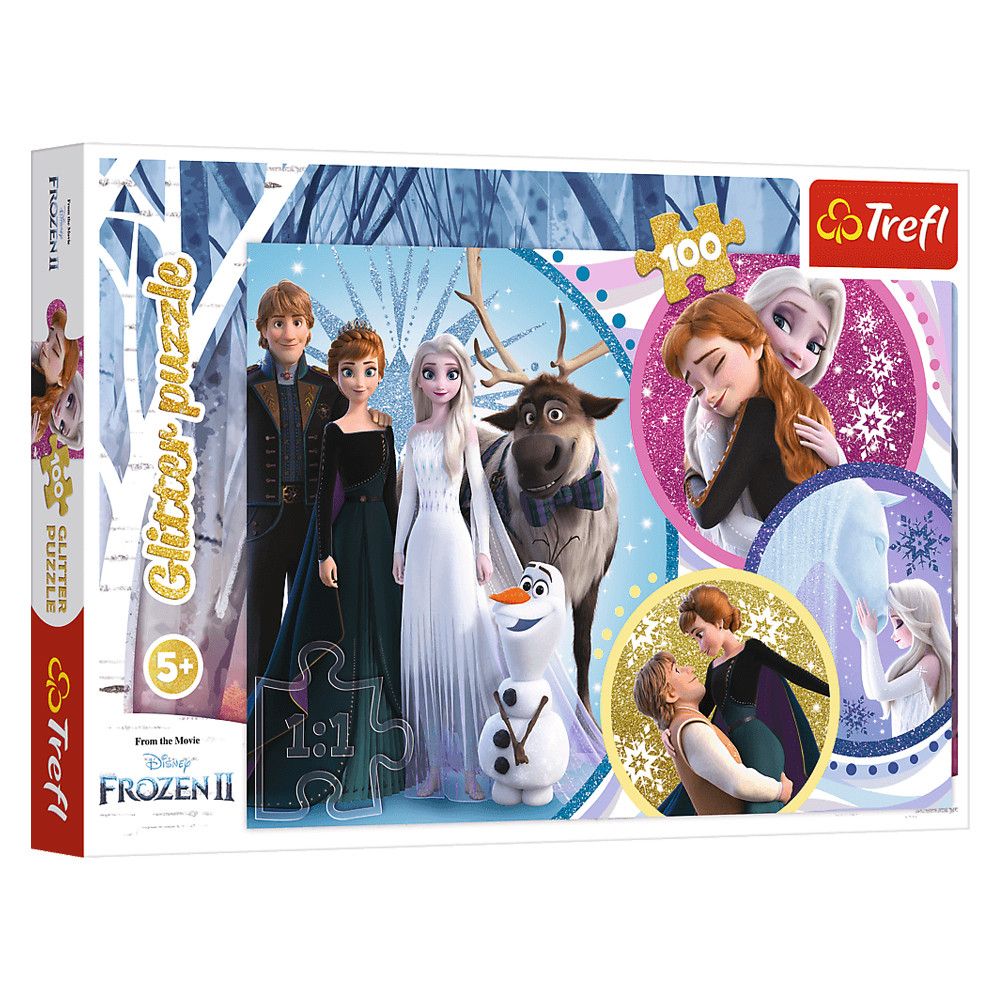 

Пазлы глиттерные Холодное сердце 100 элементов Trefl (14817) (164055)