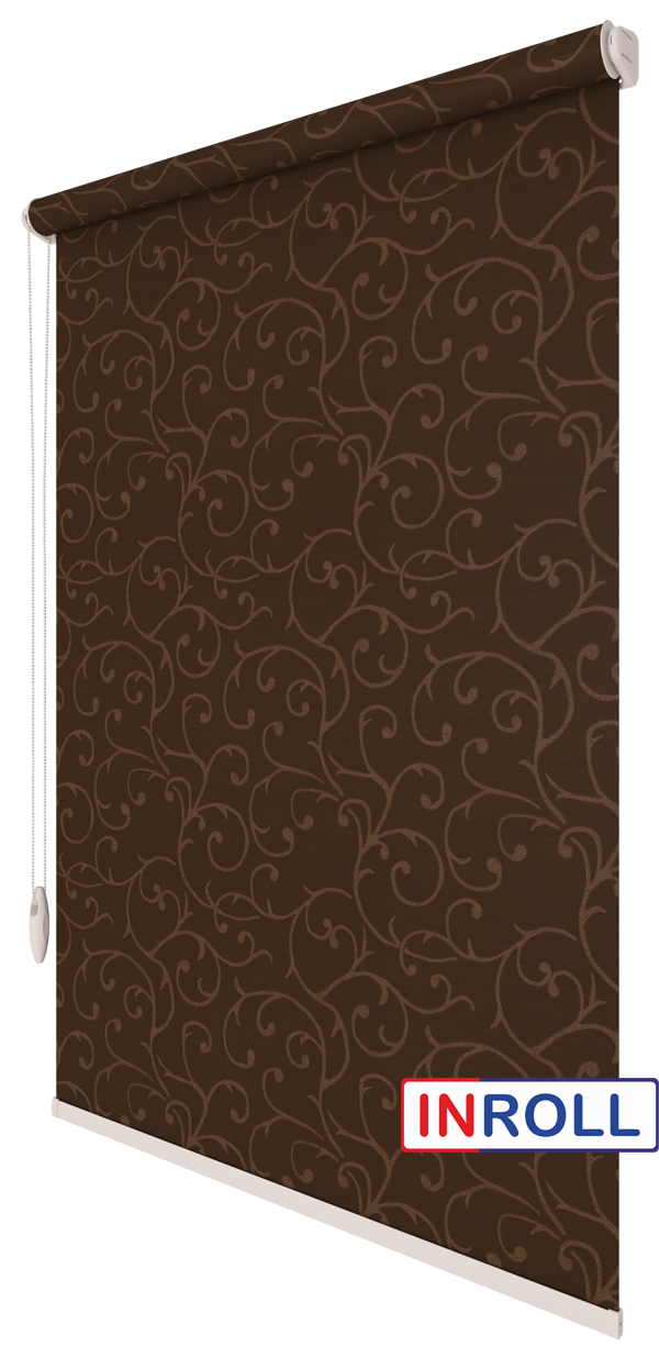 

Ролета тканевая INROLL Есо-Standart 110х165 см Akant Венге 2261