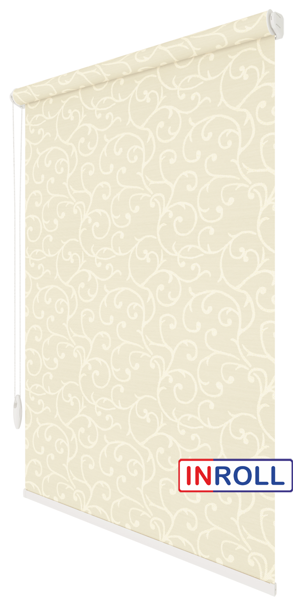 

Ролета тканевая INROLL Есо-Standart 107,5х165 см Akant Молочный 2236