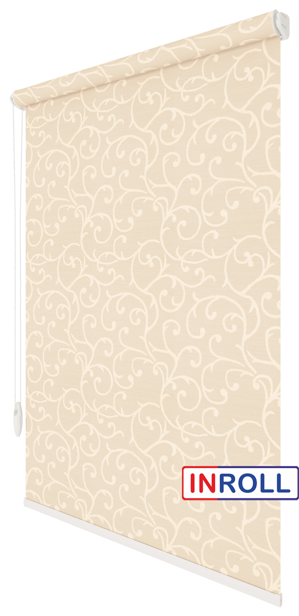 

Ролета тканевая INROLL Есо-Standart 125х165 см Akant Кремово-розовый 2070