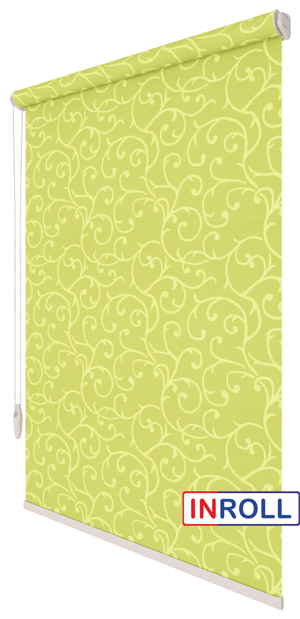 

Ролета тканевая INROLL Есо-Standart 165х165 см Akant Салатовый 2257