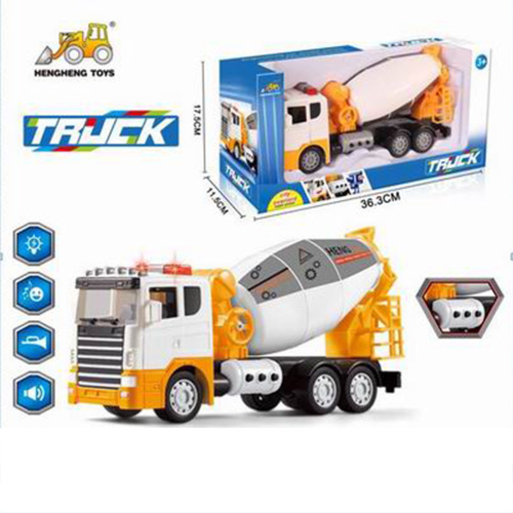 

Машинка Limo Toy бетономешалка инерционная звук свет H998-56