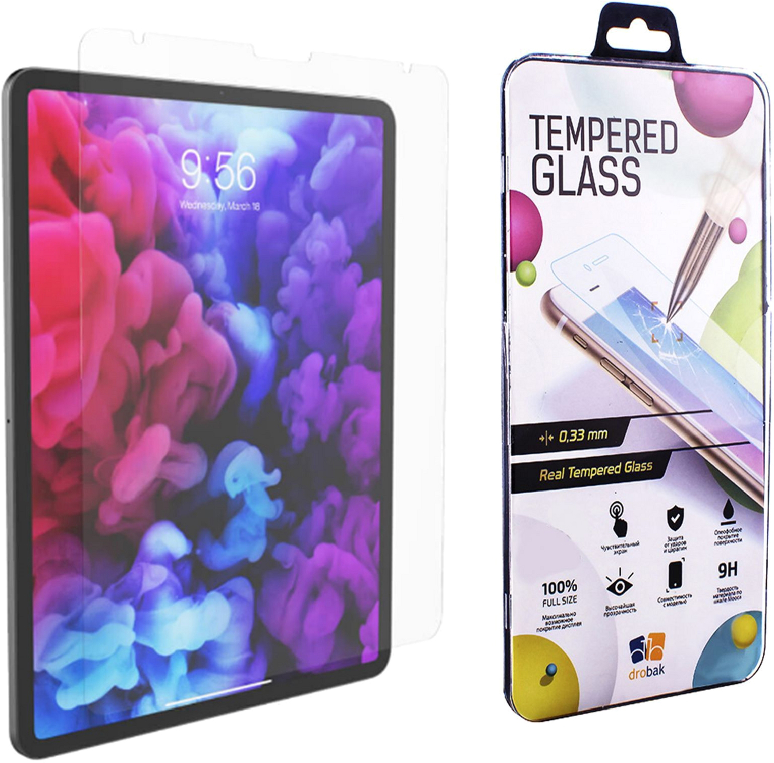 

Защитное стекло Drobak Apple iPad Pro 12.9" M1