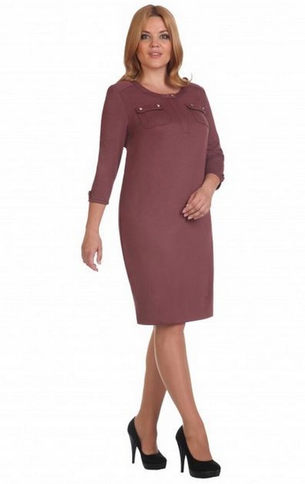 

Платье Linia-L 1396 50 грязная роза