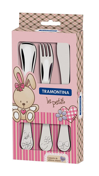 

Набір приборів Tramontina Baby Le Petit pink 3 шт. (66973/005)