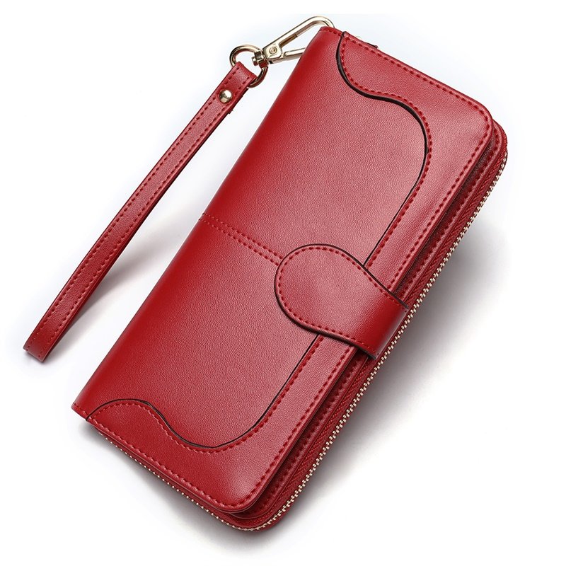 

Женский кожаный кошелек-клатч Vintage 19,5х9,5х3 см Красный 000155663