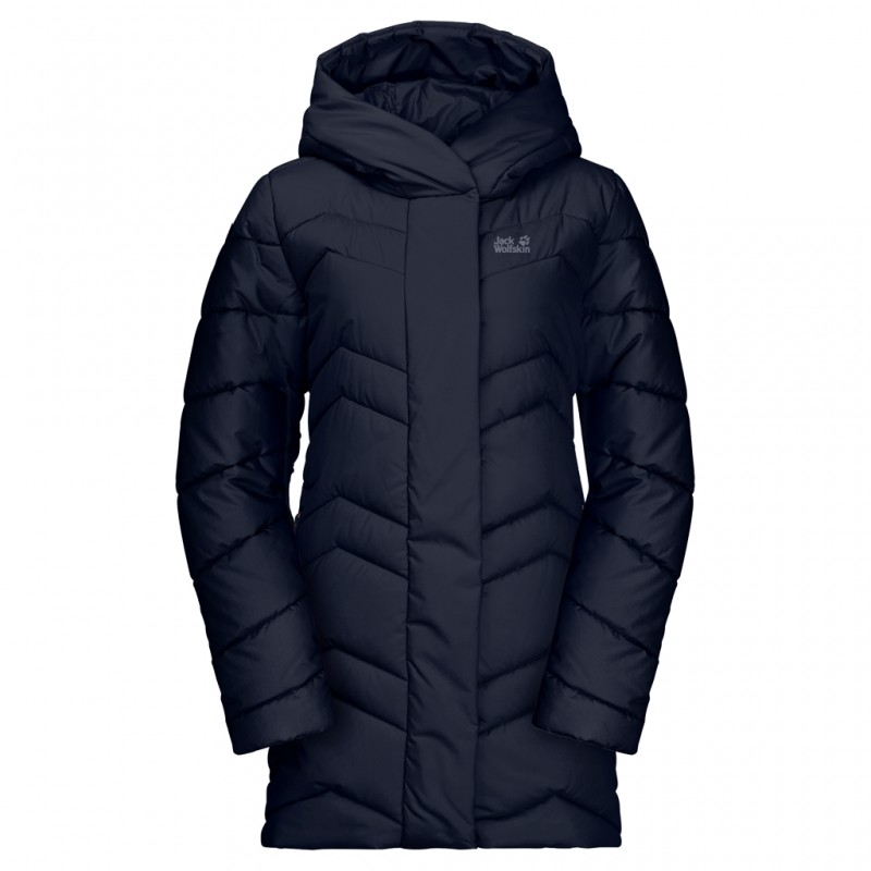 

Пуховик синтетический женский Jack Wolfskin синий 1204941-1910 (L)
