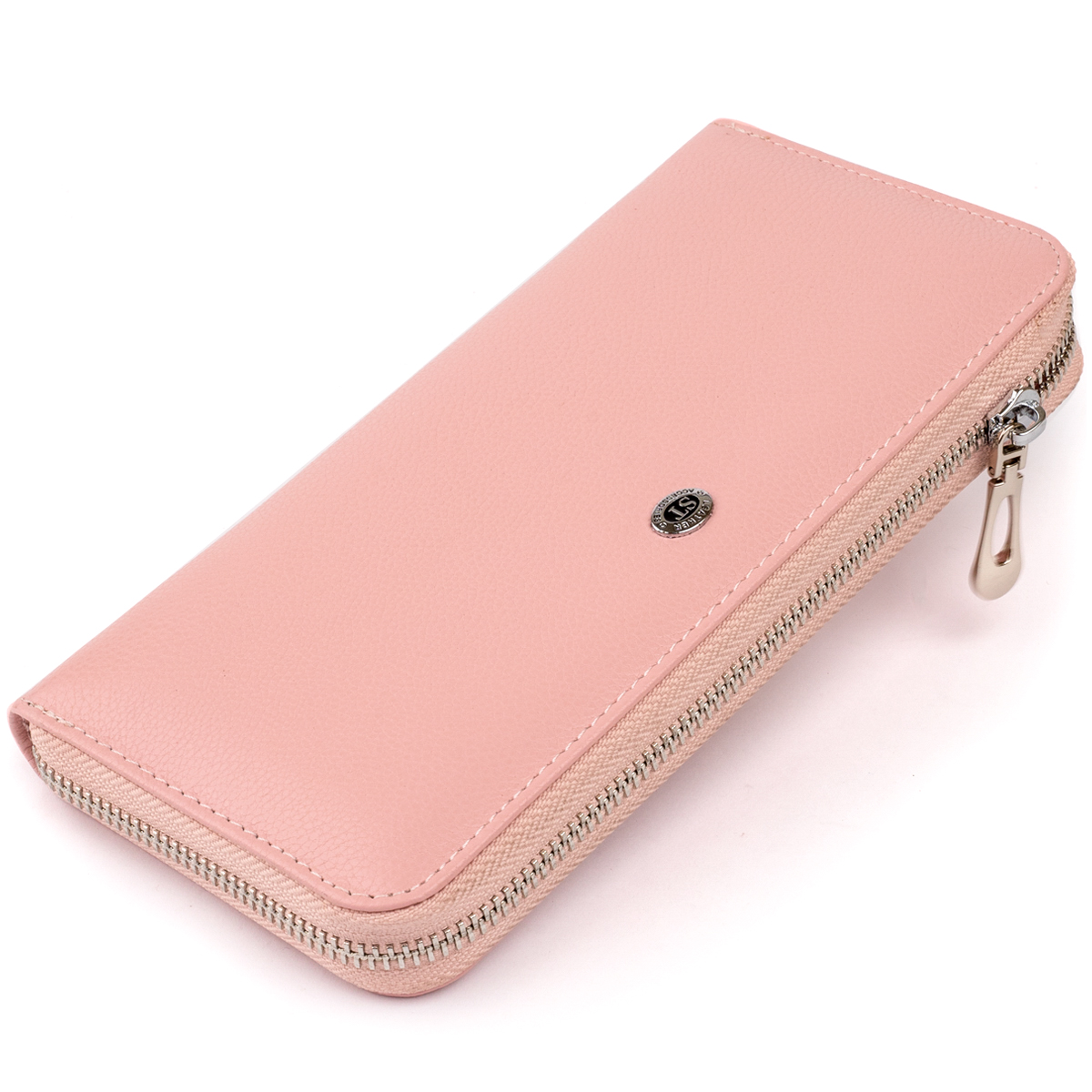

Женский кожаный кошелек-клатч ST Leather 20х9,5х2,3 см Розовый 000155820