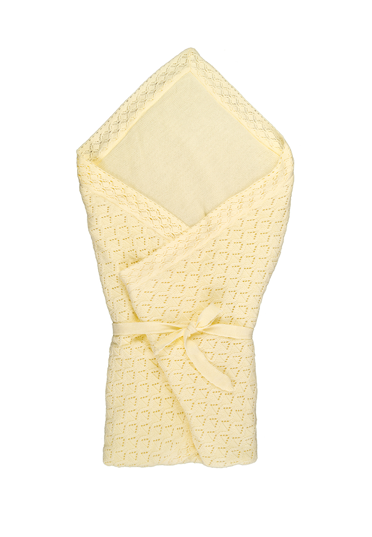 

Вязаный теплый конверт одеялко Mari-Knit 0729 100-100 персиковый 35326