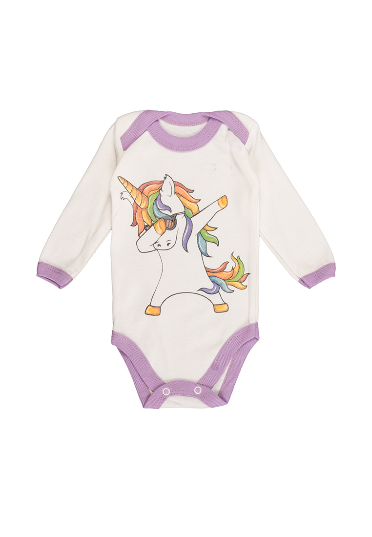 

Боди с длинным рукавом Убранка 30100-75-09 р52 80см молочный 60730