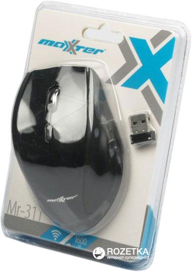 

Мышь беспроводная Maxxter Mr-311 black, 10167