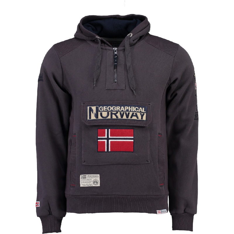 

Толстовка мужская Geographical Norway серая SR494H-020 (L)