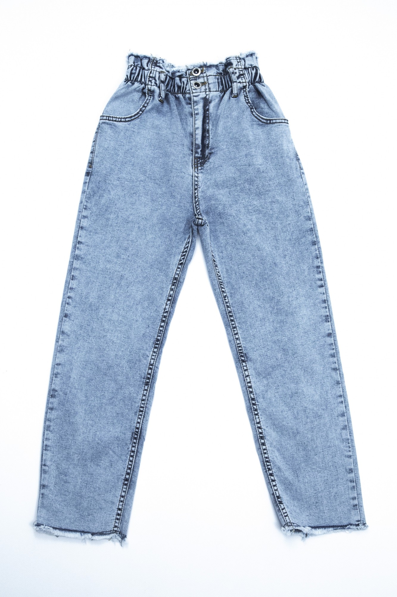 

Джинсы на резинке для девочек JEANSclub МОМ голубые 13лет/158см PB 62/545/1-13