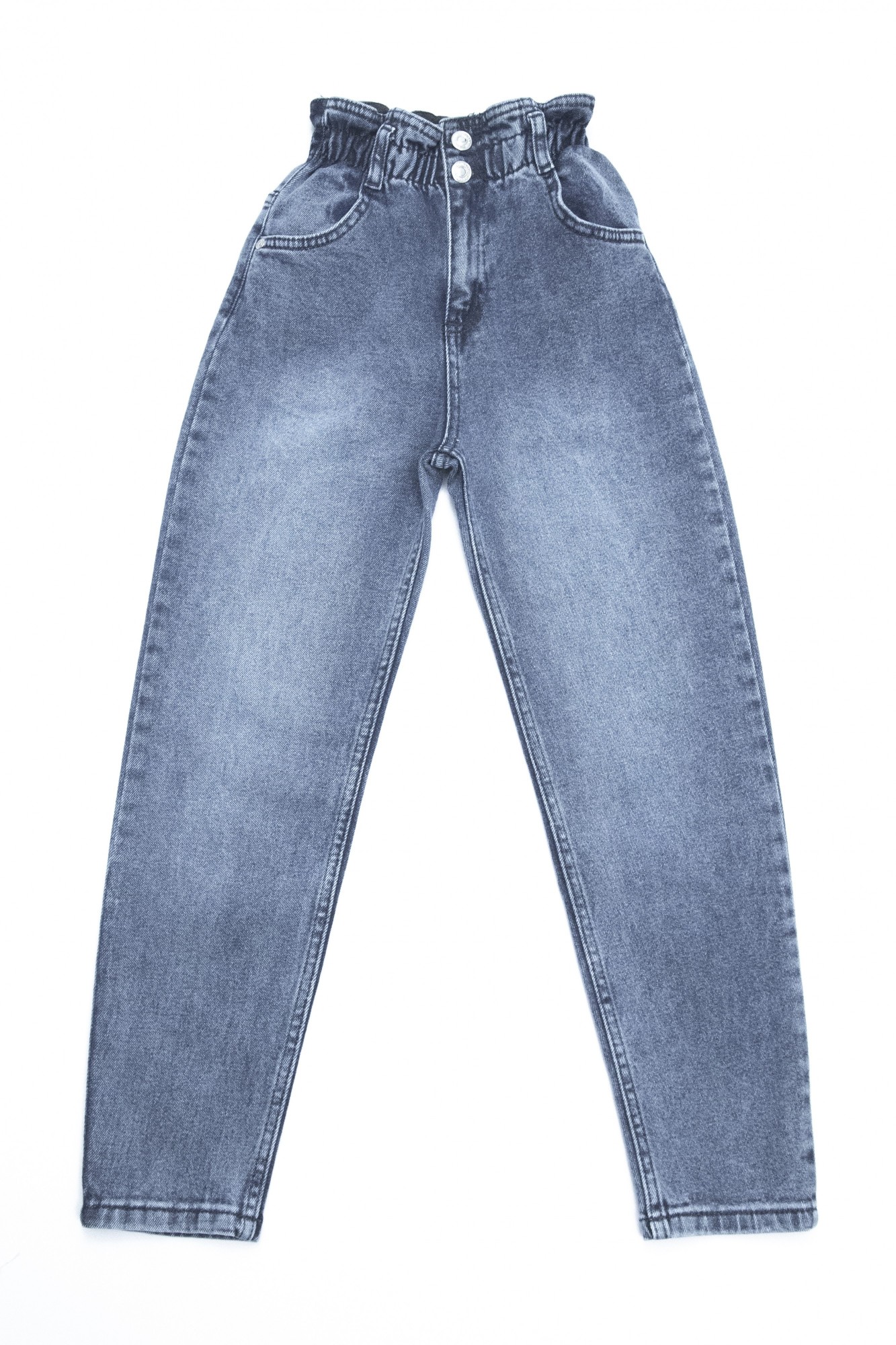 

Джинсы на резинке для девочек JEANSclub МОМ синие 11лет/146см ALT 3786-11