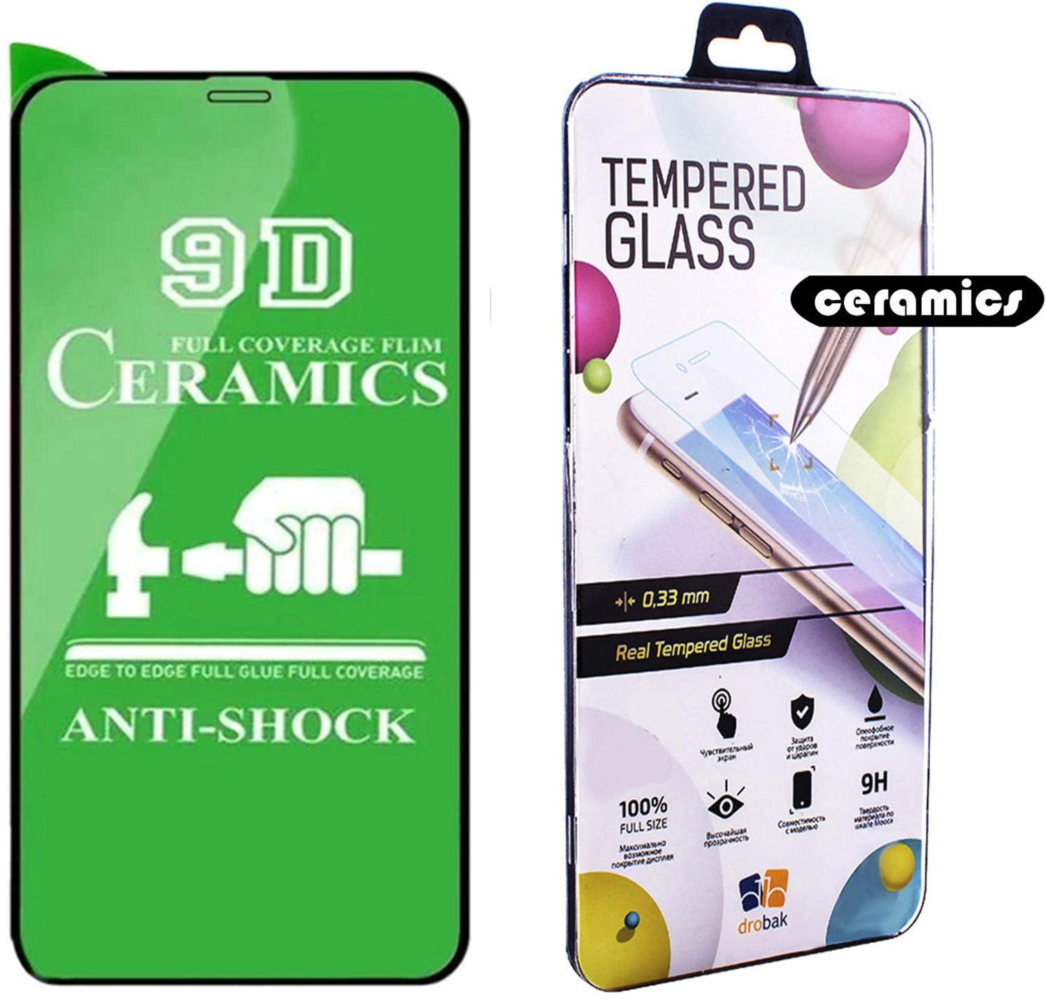 

Защитное стекло-пленка Drobak Ceramics для Apple iPhone X