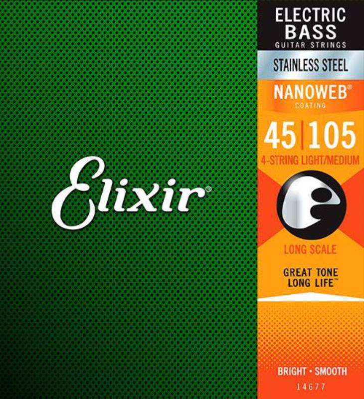 

Струны для бас-гитары ELIXIR Bass SS NW 5LtMed 045 set 86373